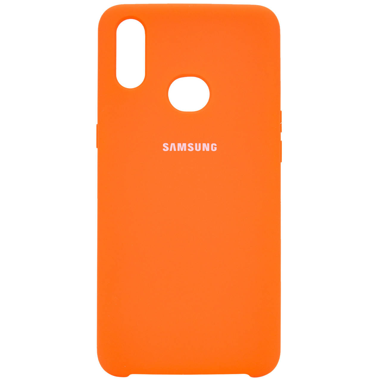 

Силиконовый матовый чехол на Samsung Galaxy A10s оранжевый / orange Чехол на Самсунг Галакси А10с