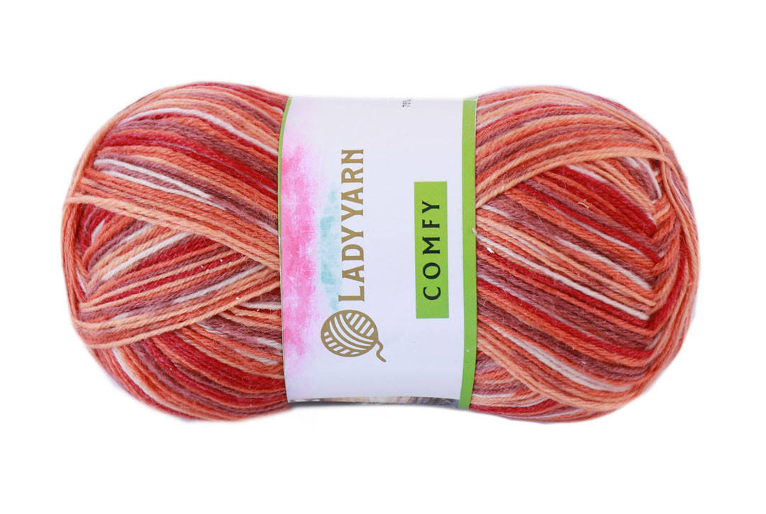 

Lady Yarn Comfy Socks, Кирпич, №071