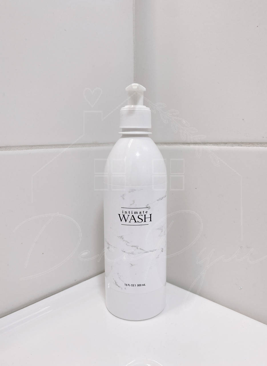

Баночка с дозатором "Intimate wash" белая, Белый