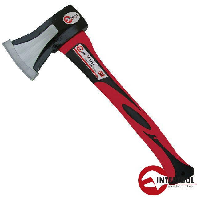 

Колун 1000г, ручка из фибергласса INTERTOOL (HT-0274), Алый