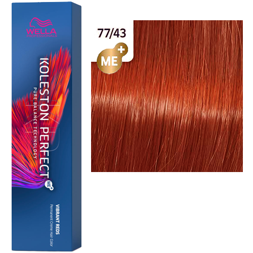 

Краска для волос Wella Koleston Me+ Vibrant Reds 77/43 Красная энергия