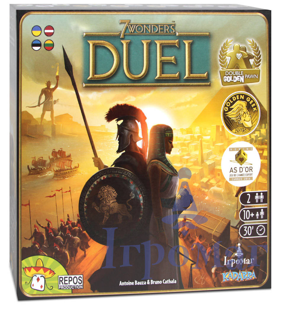 

Настольная игра 7 Wonders Duel (7 Чудес Дуель) (украинское издание)
