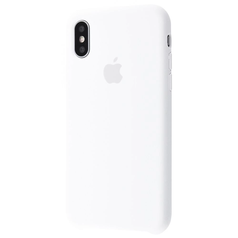 

Силиконовый Чехол Накладка Silicone Case для iPhone X/XS White, Белый