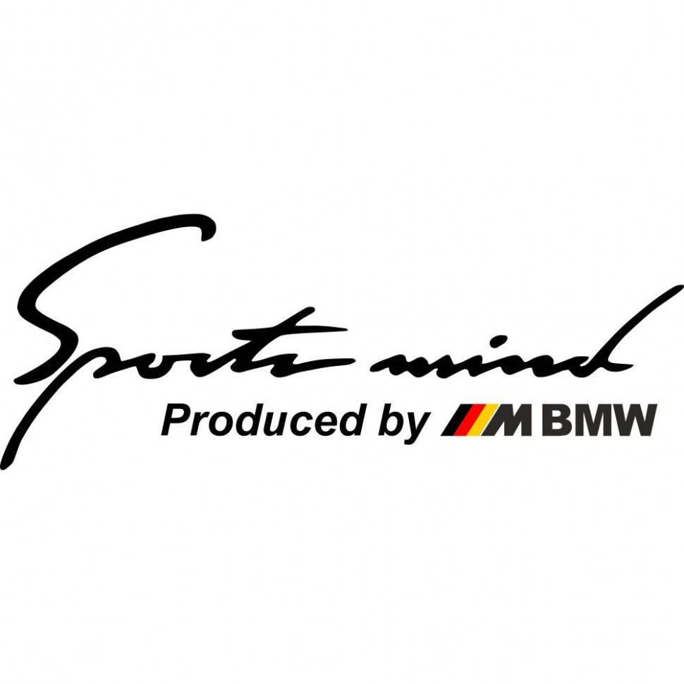 

Виниловая наклейка на автомобиль - Sports mind M BMW v2