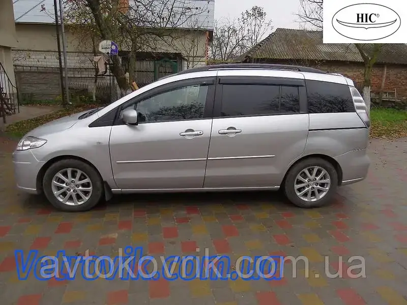 

Ветровики на Мазду 5 2006-2010 Хик накладные