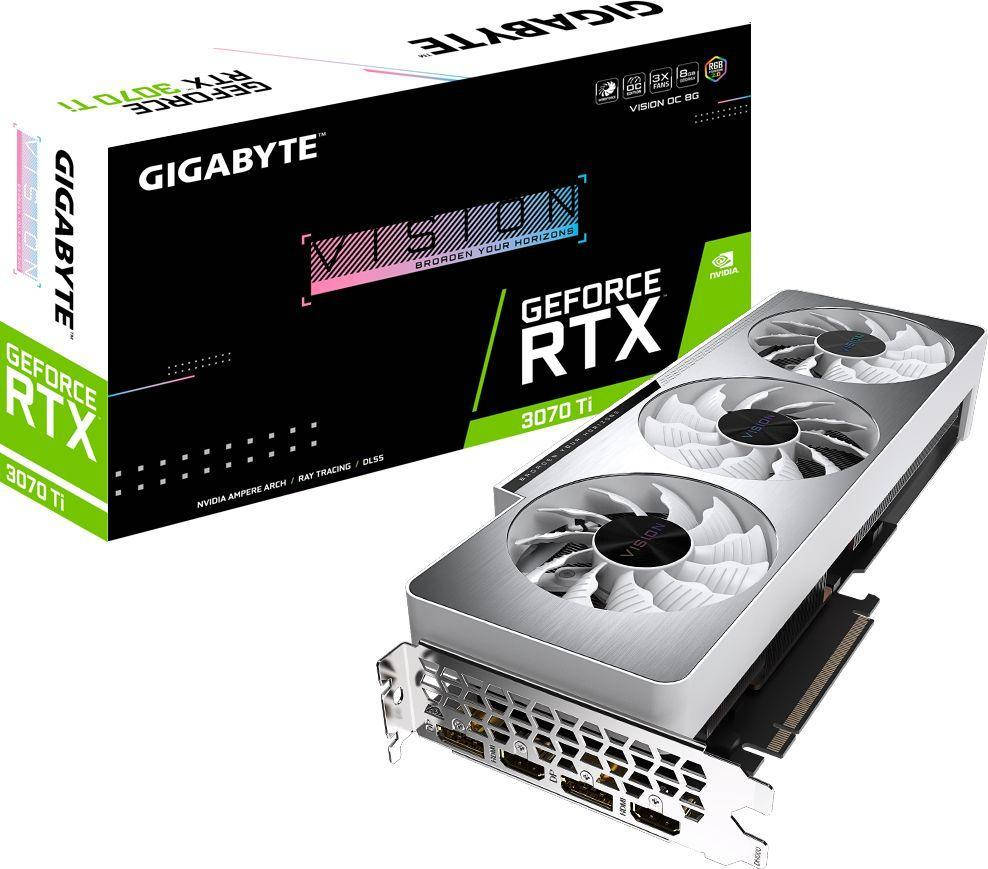 

Видеокарта GIGABYTE GeForce RTX 3070 Ti VISION OC 8G (GV-N307TVISION OC-8GD)