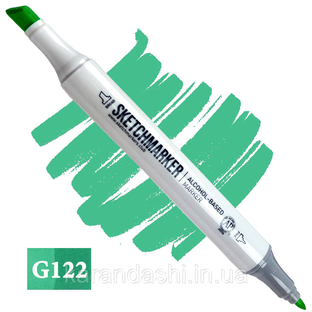 Маркер SKETCHMARKER долото-тонке перо G122 Lush Green Соковитий зелений