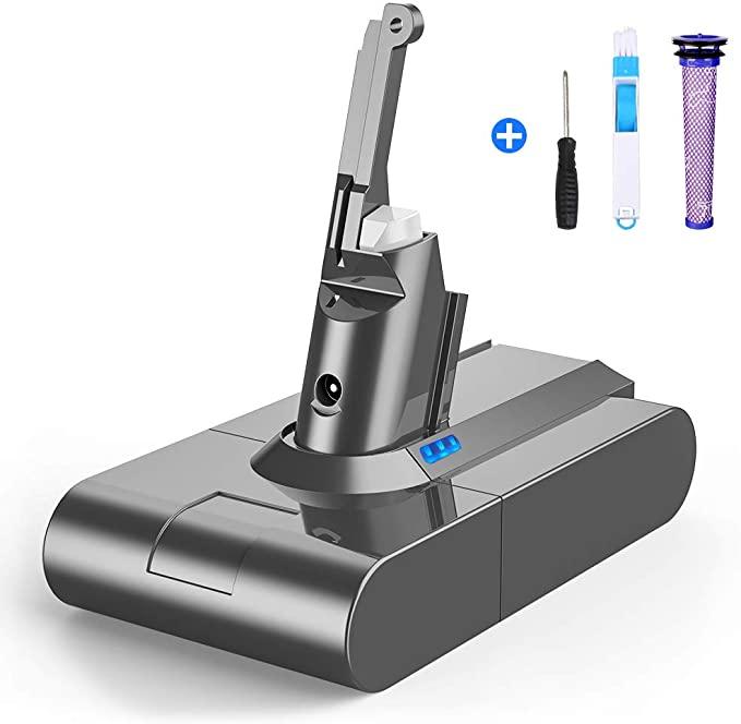 Змінний акумулятор BuTure 4000 мА·год 21,6 В для акумулятора Dyson V8, літій-іонного акумулятора для Dyson V8 Absolute, V8 Animal,