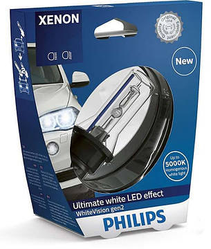 Лампи Philips Xenon WhiteVision gen2 D2R 85126WHV2, фото 2