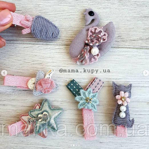 Набір заколок для дівчинки 6 шт, фото 1