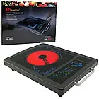 Електроплита інфрачервона 2000 Вт Domotec MS 5842 / Настільна електрична плита, фото 2