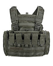 Жилет нагрудний розвантажувальний Tasmanian Tiger Chest RIG MK2 M4, Olive, фото 3
