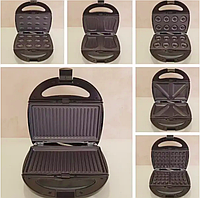 Мультимейкер 6 в 1 Domotec MS-7706 настольный, бутербродница электрическая универсальная