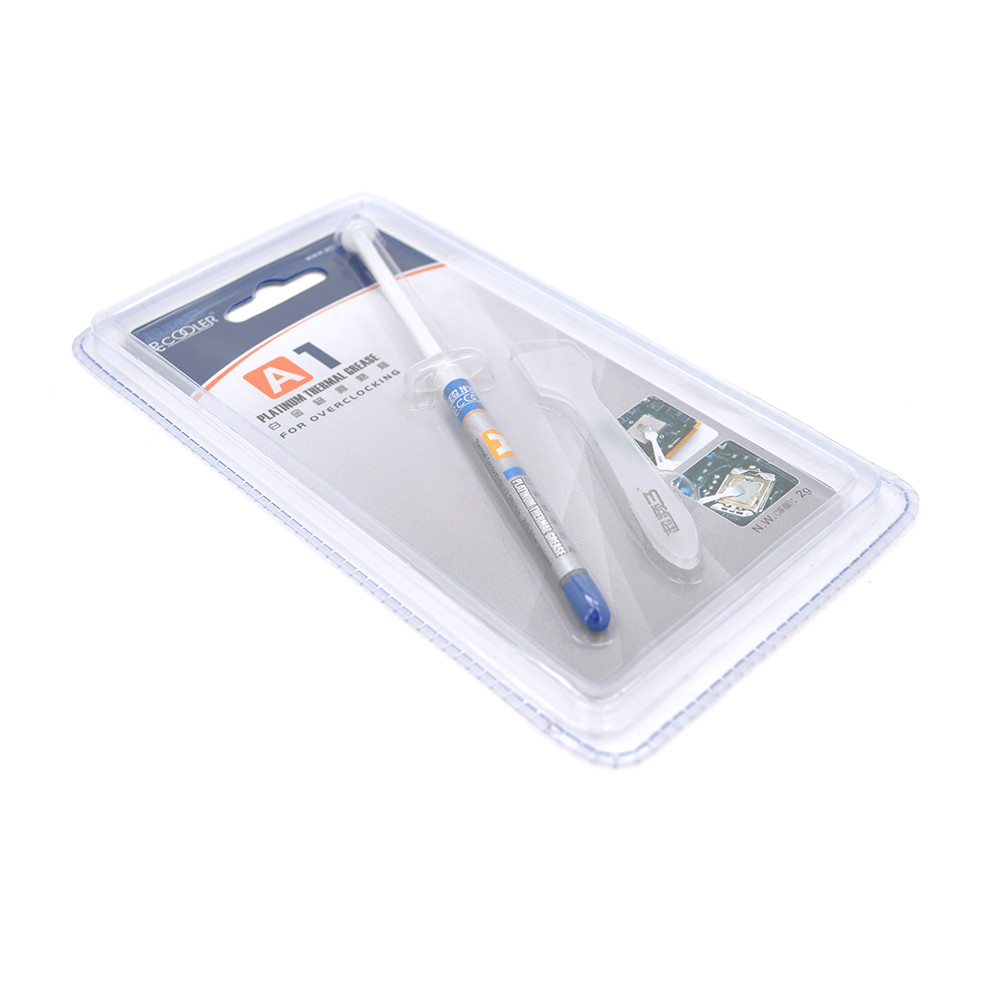 Паста термопровідна PCcooler A1 2g, шприц, Grey,> 7.5,0W / m-K, <0.006 ° C-in² / W, -50 ° ≈180 °, В'язкість