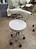 Стул мастера косметолога стульчик со спинкой поворотніе стулья для мастеров салона красоті BS124, фото 2