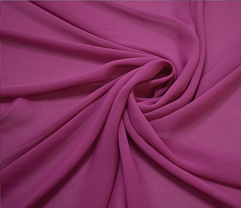 Легкий однотонний шифон на метраж малинового кольору,висота 2.8 м-3м, ширина складальна (Shi 5-33)