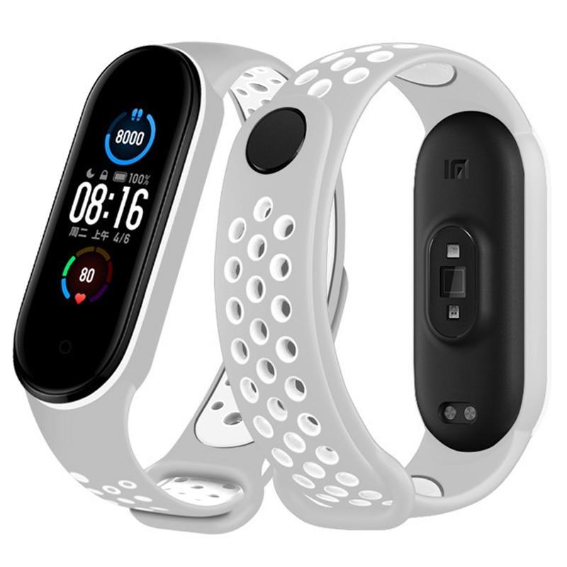 Фітнес браслет Xiaomi Mi Band 5 Sport Фітнес координатор Сірий з білим