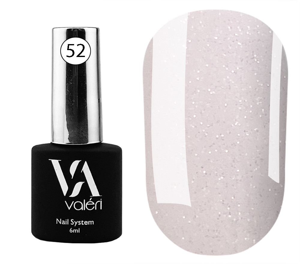 База кольорова для нігтів Valeri Opal Base №52 6мл.