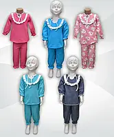 Пижама трикотажная для девочки 01225 Микс коттон начес