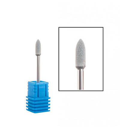 Фреза корундова Nail Drill "Куля" діаметр 3.7 мм 45-39 сіра, фото 1