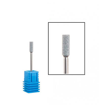 Фреза корундова Nail Drill "Циліндр подовжений" діаметр 3.5 мм 45-40 сірий, фото 1