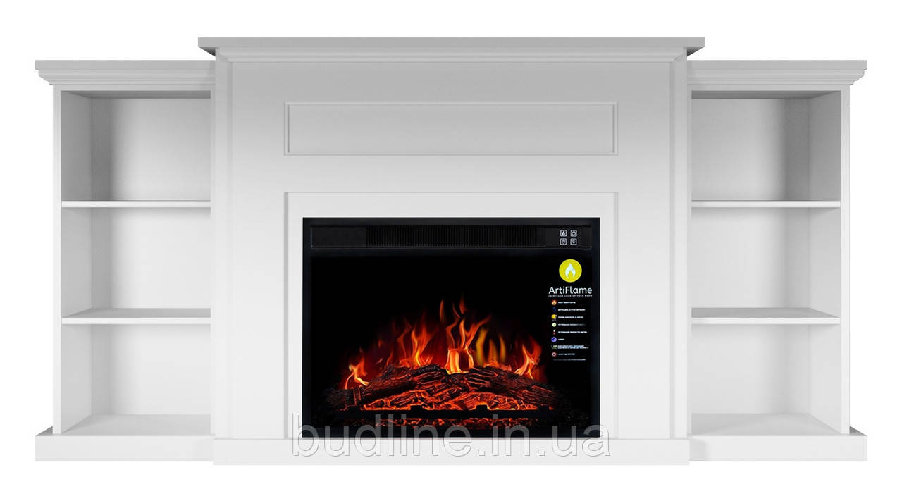 Камінокомплект ArtiFlame VICTORIA AF23S БІЛИЙ Б'ЯНКО (зі звуком)
