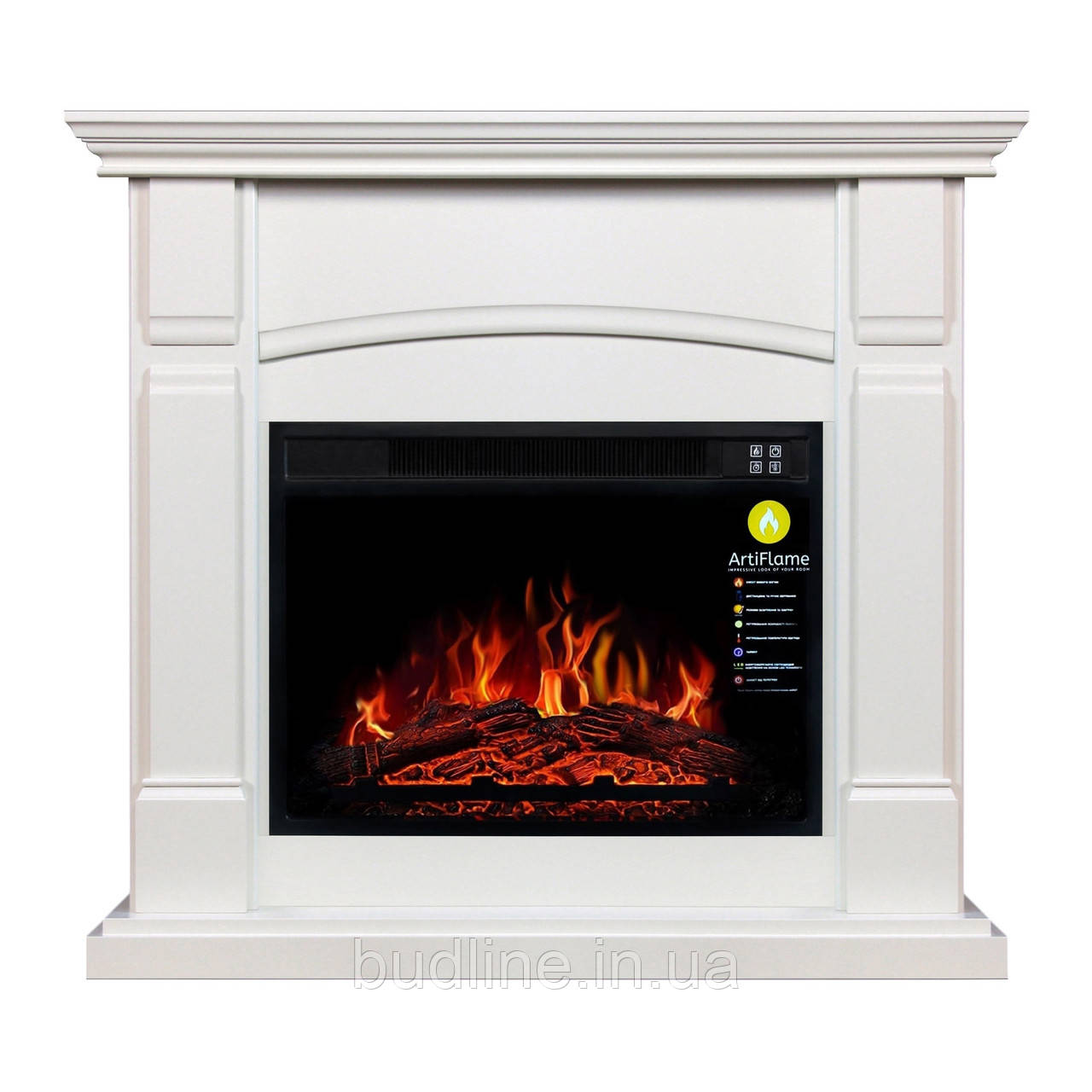 Електрокамін з порталом ArtiFlame MANCHESTER AF23 БІЛИЙ ДУБ