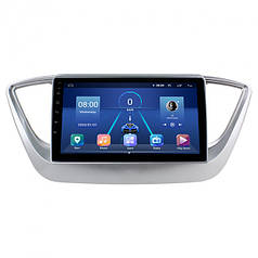 Штатна магнітола 9" Lesko для Hyundai Solaris II 2017-2020 4/32Gb 4G Wi-Fi GPS Top Хюндай