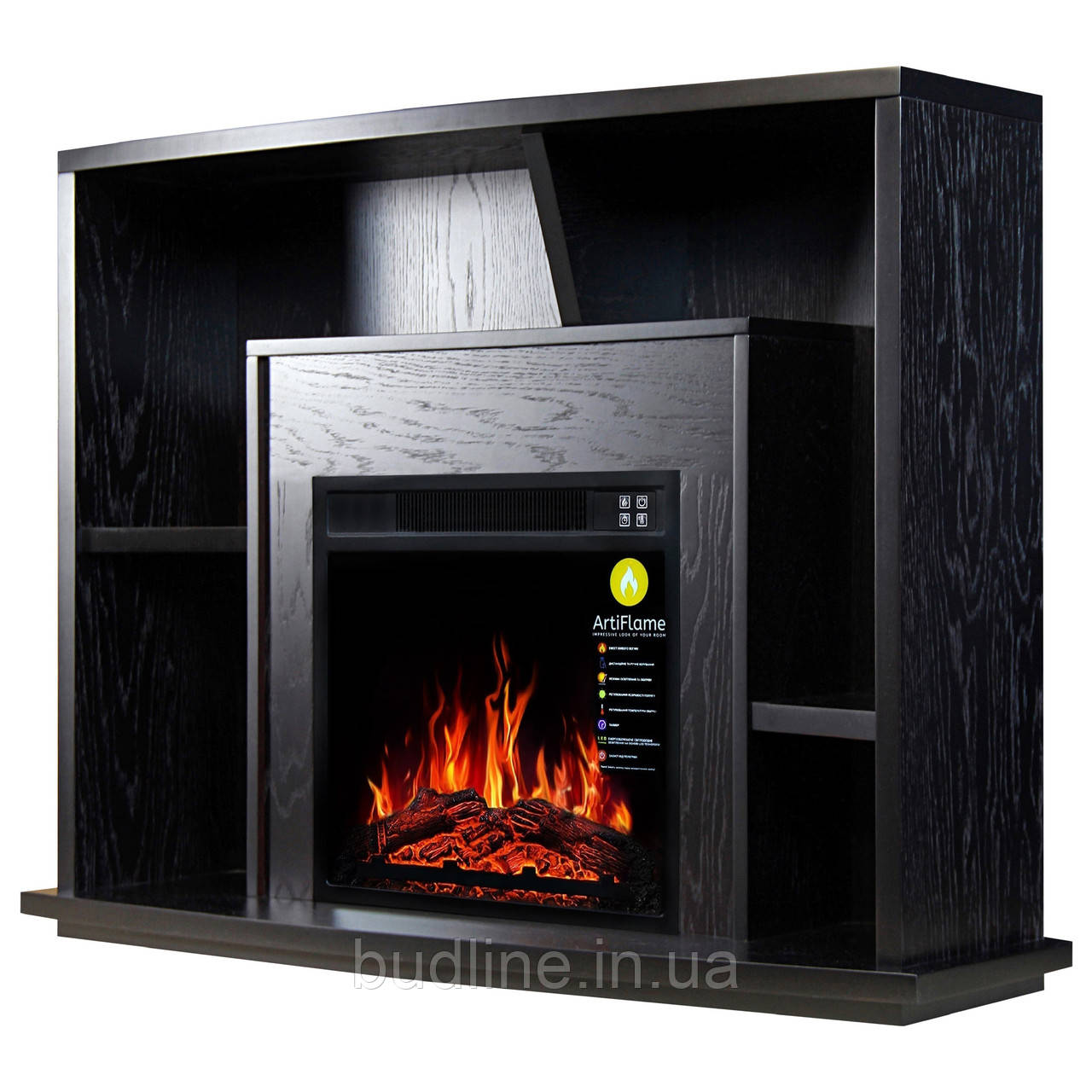 Камінокомплект ArtiFlame BINN AF18 ТЕМНИЙ ГОРІХ