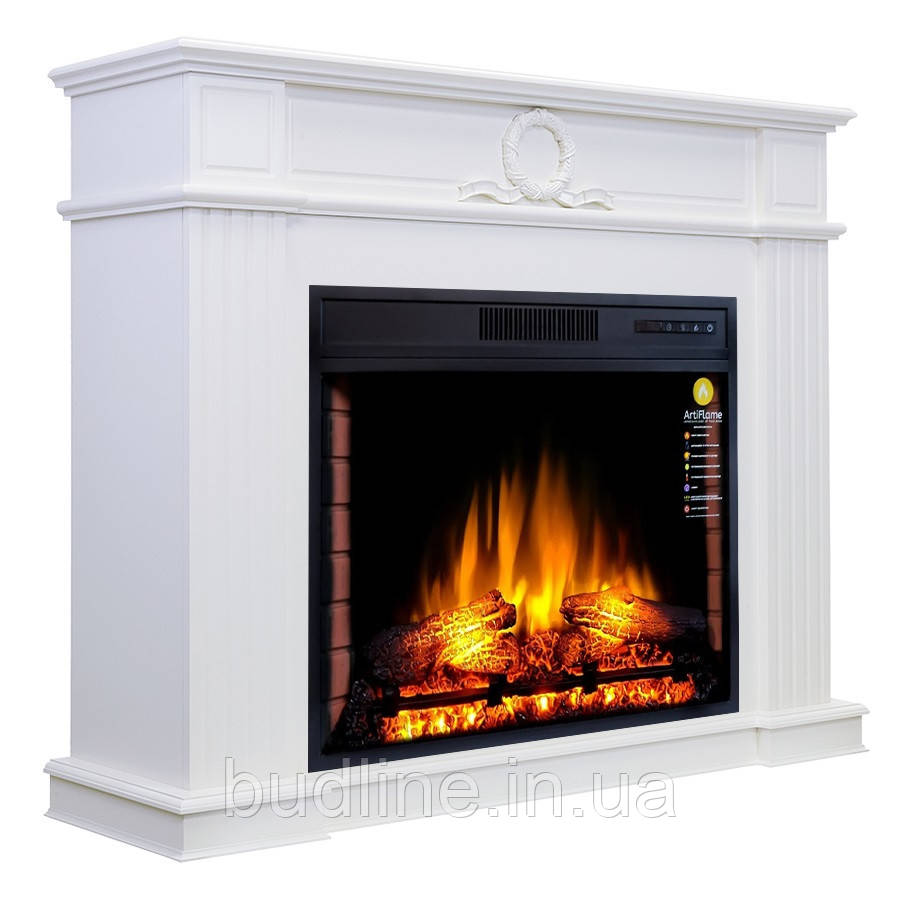Камінокомплект ArtiFlame NEOCLASSIC AF28S БІЛИЙ ДУБ (зі звуком)