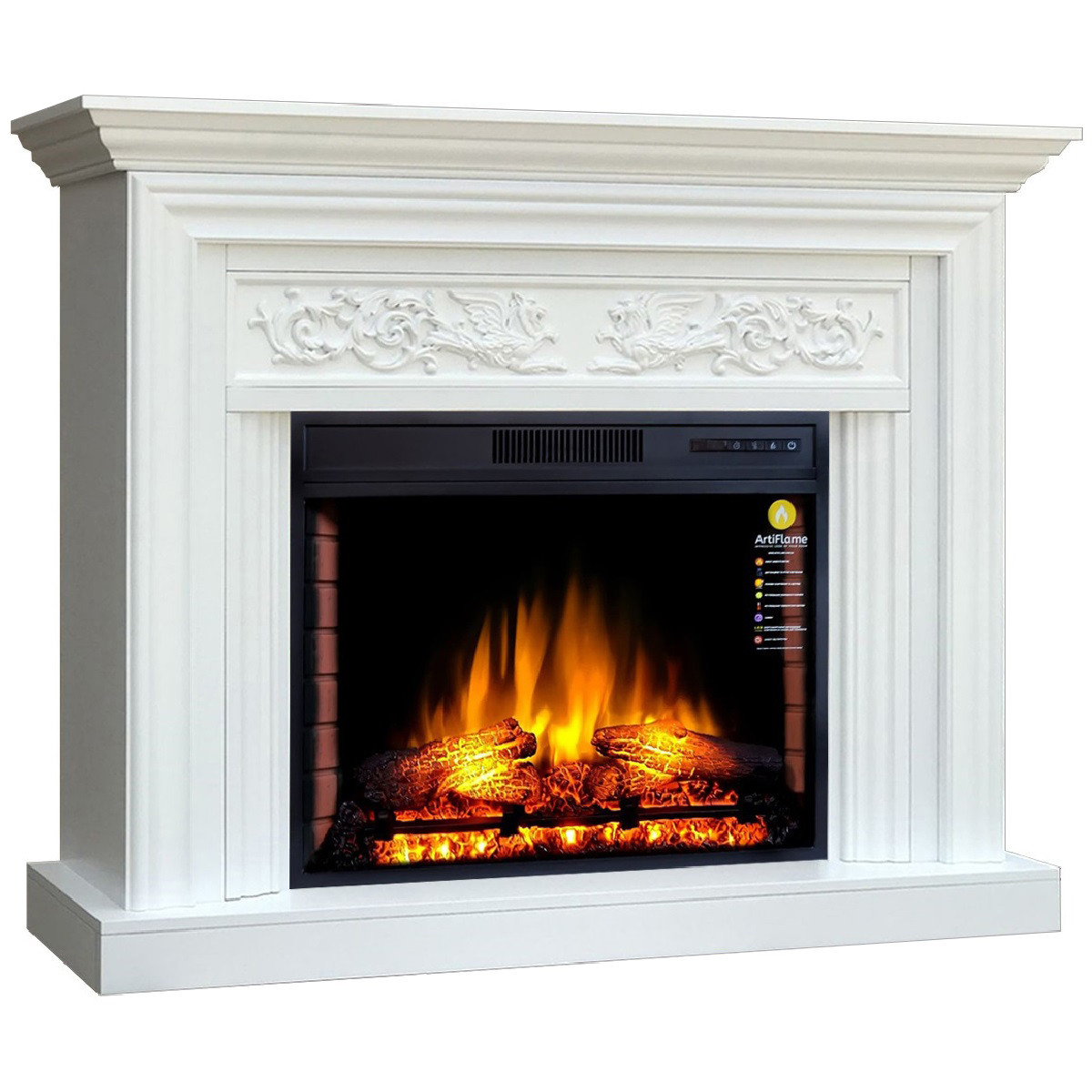 Камінокомплект ArtiFlame MONFERRATO AF28S БІЛИЙ Б'ЯНКО (зі звуком)