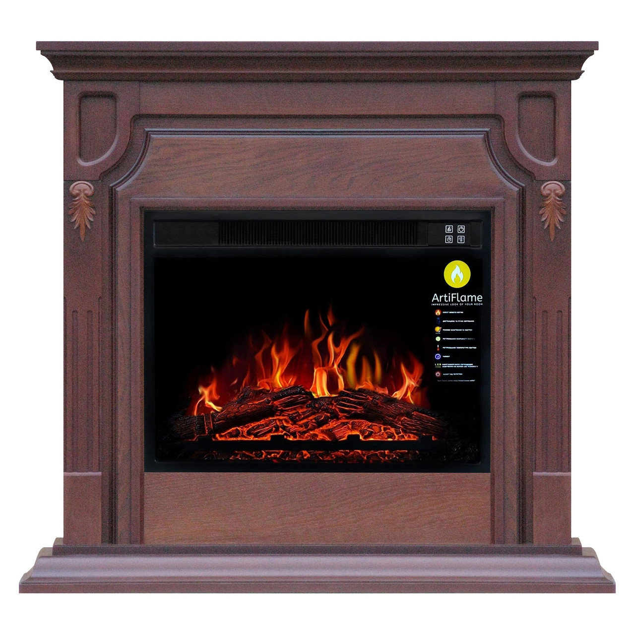 Камінокомплект ArtiFlame TORONTO AF23S ГОРІХ (зі звуком)