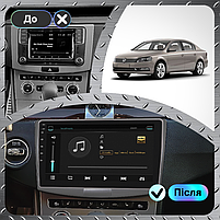 Штатна магнітола Lesko для Volkswagen Passat B7 2011-2015 екран 10" 4/32Gb 4G Wi-Fi GPS Top Фольцваген, фото 4