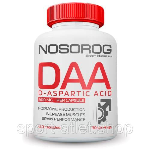 Стимулятор тестостерону Nosorog DAA, 120 капсул
