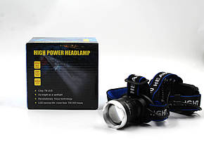 Налобний ліхтар BL T24 - P50 2*18650 battey, фото 2