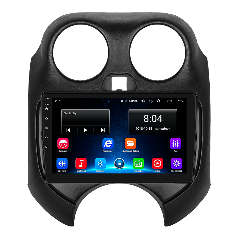 Штатна магнітола 9" Lesko для Nissan March IV (K13) 2010-2013 2/32Gb/ Wi-Fi GPS Optima Ніссан 9 шт., фото 1