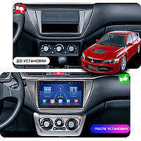 Штатна магнітола 9" Lesko для Mitsubishi Lancer Evolution IX 2005-2007 Top 6/128 4G WiFi GPS Міцубісі 8 шт., фото 4