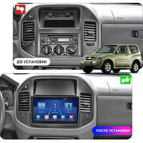 Штатна магнітола 9" Lesko для Mitsubishi Pajero III 1999-2002 4/64Gb/4G/ Wi-Fi/CarPlay Premium Міцубі 2 шт., фото 4