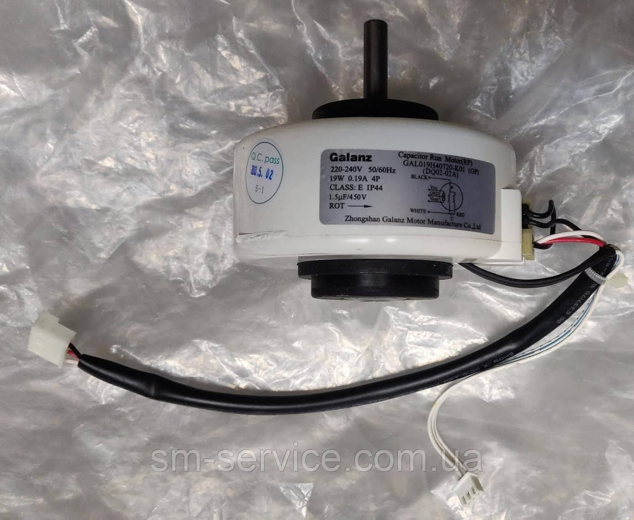 GAL019H40720-K01 Двигун внутрішнього блоку 220-240V 50/60Hz 19W 0.19A