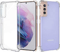 Противоударный прозрачный силиконовый чехол на Samsung Galaxy S21 Plus