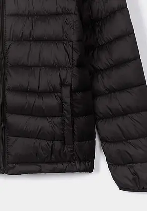Демісезонна стьобана куртка для дівчинки чорна Tiffosi 134-140 см, фото 2