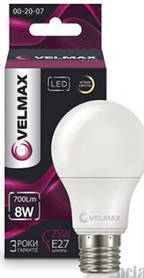 Лампа VELMAX LED A 60 8W E27 4100K