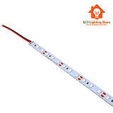 Світлодіодна алюмінієва лінійка 12V, 5630, 72 led/m, 22W, IP20, червоний, Standart., фото 2