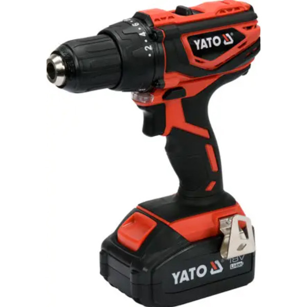 Шуруповерт-дрель акумуляторна YATO YT-82781 Li-Ion 18 В, 40 Нм, he13 мм без акумулятора
