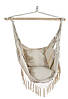 Крісло гамак підвісне з подушкою бежевий 18182, фото 6