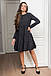 Молодіжне вільне плаття Naomi, чорне, фото 2