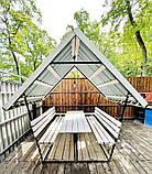 Металева альтанка 2 на 2 м, розбірна (на 8 осіб) "Дачна", фото 10