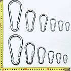 Пожежний карабін 12х140мм, нержавіюча сталь, фото 9