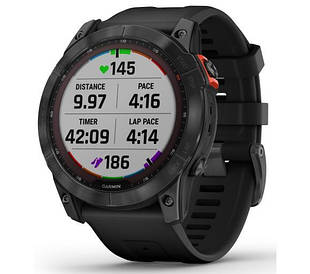 Розумний годинник Garmin Fenix 7X Solar (чорний)