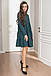 Молодіжне вільне плаття Naomi, темно-зелене, фото 4